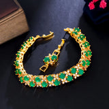 ThreeGraces CZ Nigerian Dubai Wedding Bracelet for Women