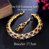 ThreeGraces CZ Nigerian Dubai Wedding Bracelet for Women