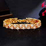 ThreeGraces CZ Nigerian Dubai Wedding Bracelet for Women