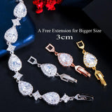 Rose Water Drop Wedding Tennis Bracelet for Women