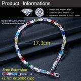 ThreeGraces Silver CZ & Multicolored Crystal Bracelet for Women