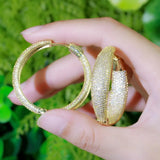 ThreeGraces CZ Hoop Earrings for Party ER510