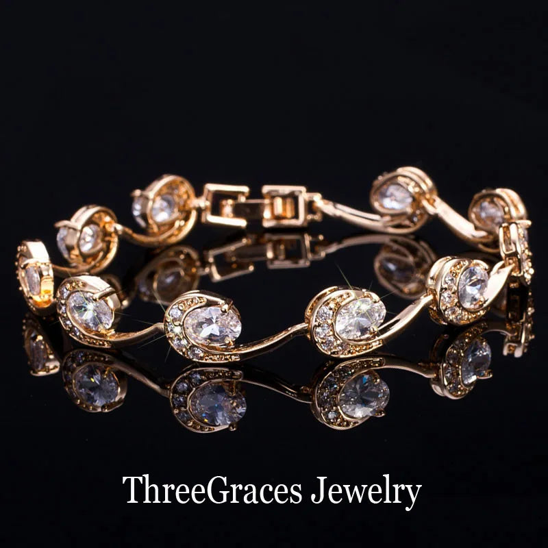 Moon CZ Crystal Women Bracelet for Wedding BR065