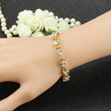 ThreeGraces Love Heart CZ Wedding Bracelet BR081