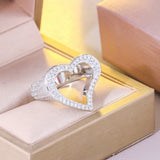 Heart Shape CZ Bridal Engagement Ring for Women R278
