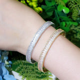 ThreeGraces Bridal CZ Bangle for Women Party Dress Jewelry