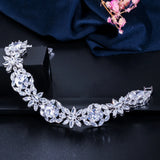 ThreeGraces CZ Silver Wedding Bracelet for Women BR281