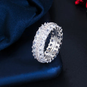 ThreeGraces Sparkling CZ Bridal Wedding Party Rings for Women Jewelry RG134