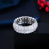 ThreeGraces Sparkling CZ Bridal Wedding Party Rings for Women Jewelry RG134
