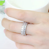 ThreeGraces Sparkling CZ Bridal Wedding Party Rings for Women Jewelry RG134