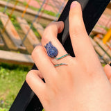 ThreeGraces Royal CZ Rose Flower Rings for Ladies RG149