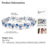 CZ Crystal Bridal Bracelet Wedding Jewelry for Women