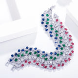 CZ Crystal Bridal Bracelet Wedding Jewelry for Women