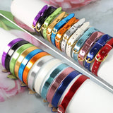 Slide Charms Letters Alphabet Bracelet Wristband DIY Jewelry For Women Kids