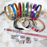 Slide Charms Letters Alphabet Bracelet Wristband DIY Jewelry For Women Kids