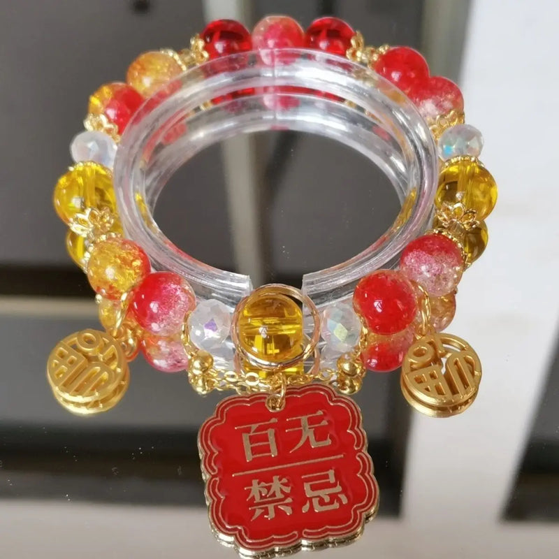 TGCF Bracelets Xie Lian Hua Cheng Beaded Bracelet Butterfly Pendant Accesorios