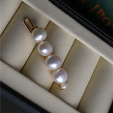 Baroque Pearls Tiara Hairpins 14K Plated Jewelry