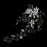Tiara Wedding Hair Comb Clip Flower Women Wedding Hair Jewelry Headband