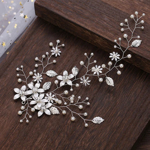 Tiara Wedding Hair Comb Clip Flower Women Wedding Hair Jewelry Headband