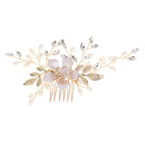 Tiara Wedding Hair Comb Clip Flower Women Wedding Hair Jewelry Headband