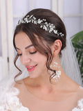 Tiara Wedding Headdress Rhinestone Pearl Bride Headwear