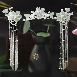 Bridal Hair Comb Ladies Headdress Jewelry Wedding Crown Hairpin Set