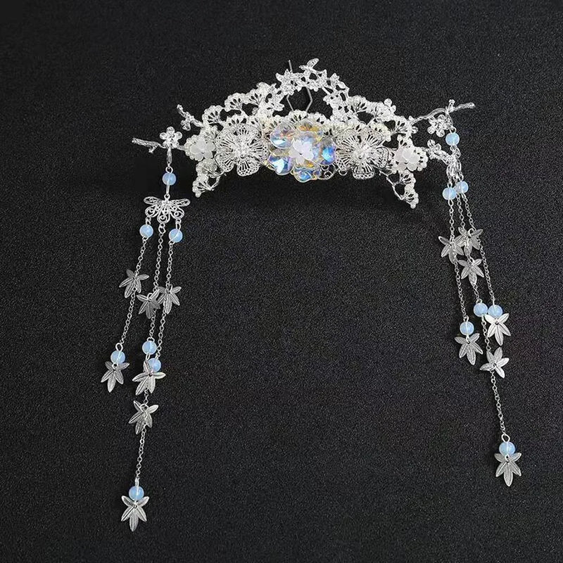 Bridal Hair Comb Ladies Headdress Jewelry Wedding Crown Hairpin Set