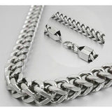 10mm Silver Man Necklace Gothic Jewelry Halloween High Stainless Steel Choker