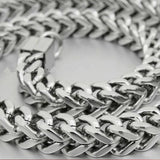10mm Silver Man Necklace Gothic Jewelry Halloween High Stainless Steel Choker