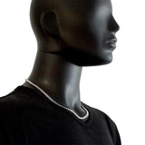 Tiasri 5mm Cuban Link Men's Necklace High Stainless Steel