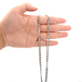 Tiasri 5mm Cuban Link Men's Necklace High Stainless Steel