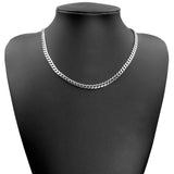 Tiasri 5mm Cuban Link Men's Necklace High Stainless Steel