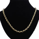 Tiasri 5mm Stainless Steel Byzantine Chain Necklace