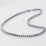 Tiasri 5mm Stainless Steel Necklace Halloween Punk Hip-Hop Style