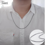 Tiasri 5mm Stainless Steel Necklace Halloween Punk Hip-Hop Style