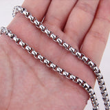Tiasri 5mm Stainless Steel Necklace Halloween Punk Hip-Hop Style