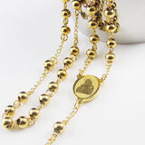 Tiasri 6mm Cross Necklace Stainless Steel Chain