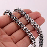 Tiasri 6mm Punk Style Necklace For Man Stainless Steel Choker Chain