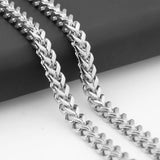 Tiasri 6mm Punk Style Necklace For Man Stainless Steel Choker Chain