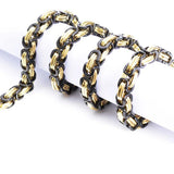 8mm Byzantine Necklace Gothic Punk Stainless Steel Accessories