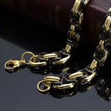 8mm Byzantine Necklace Gothic Punk Stainless Steel Accessories
