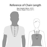 8mm Byzantine Necklace Gothic Punk Stainless Steel Accessories