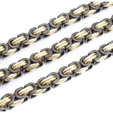 8mm Byzantine Necklace Gothic Punk Stainless Steel Accessories