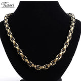 8mm Byzantine Necklace Gothic Punk Stainless Steel Accessories
