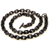 Tiasri Man Necklace Gothic Collar Choker O Chain Stainless Steel Jewelry Gift
