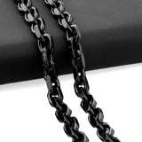 Tiasri Man Necklace Gothic Collar Choker O Chain Stainless Steel Jewelry Gift