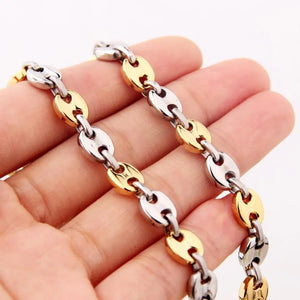 Tiasri Bohemian Style Necklace Bracelet High Stainless Steel Chain