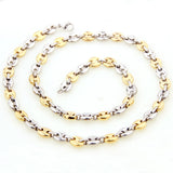 Tiasri Bohemian Style Necklace Bracelet High Stainless Steel Chain