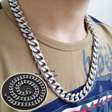 Tiasri Cuban Link Chain Collar Choker Man Necklace