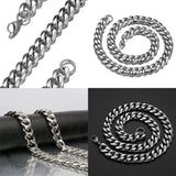 Tiasri Cuban Link Chain Collar Choker Man Necklace